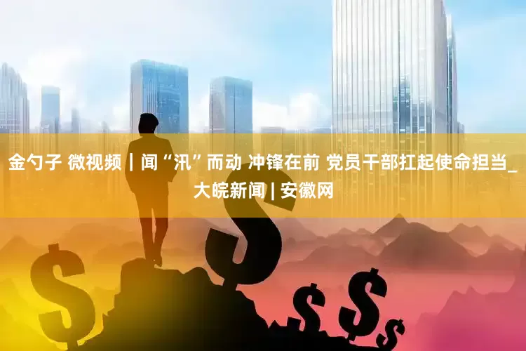 金勺子 微视频｜闻“汛”而动 冲锋在前 党员干部扛起使命担当_大皖新闻 | 安徽网