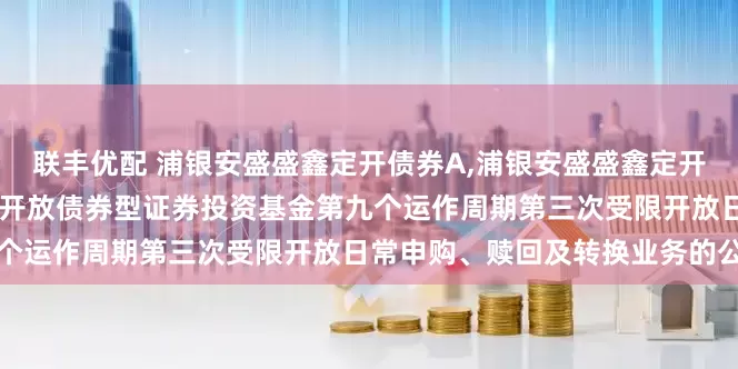 联丰优配 浦银安盛盛鑫定开债券A,浦银安盛盛鑫定开债券C: 浦银安盛盛鑫定期开放债券型证券投资基金第九个运作周期第三次受限开放日常申购、赎回及转换业务的公告