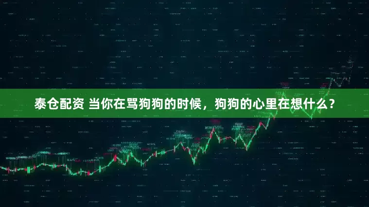 泰仓配资 当你在骂狗狗的时候，狗狗的心里在想什么？
